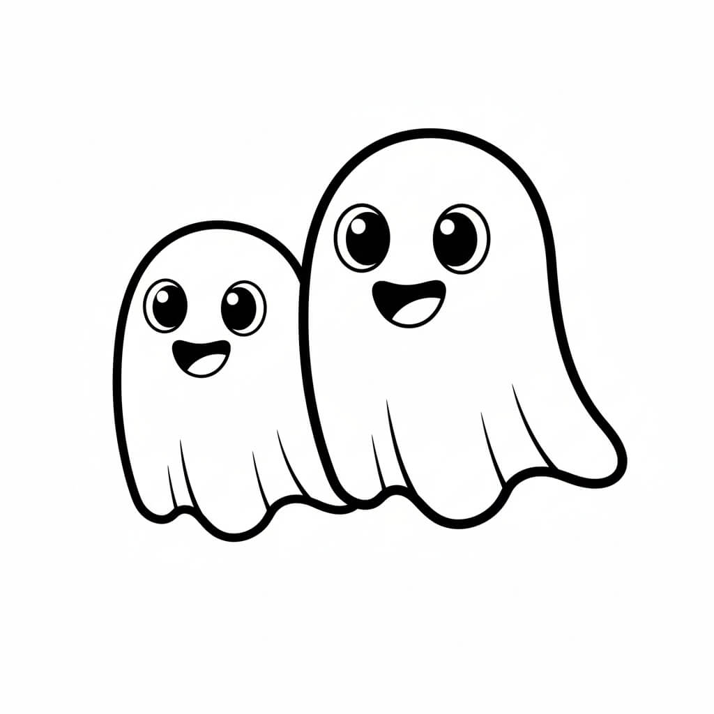 Színezhető letölthető kis szellemek