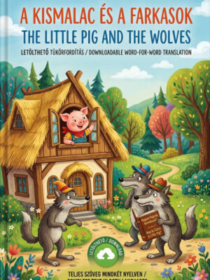 A kismalac és a farkasok - letölthető tükörfordítás - Magyar-Angol -borítókép