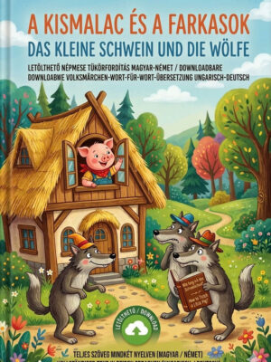 A kismalac és a farkasok - letölthető tükörfordítás Magyar-Német - borítókép