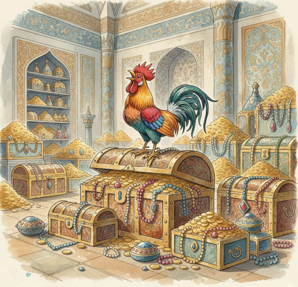 Kiskakas a kincstába