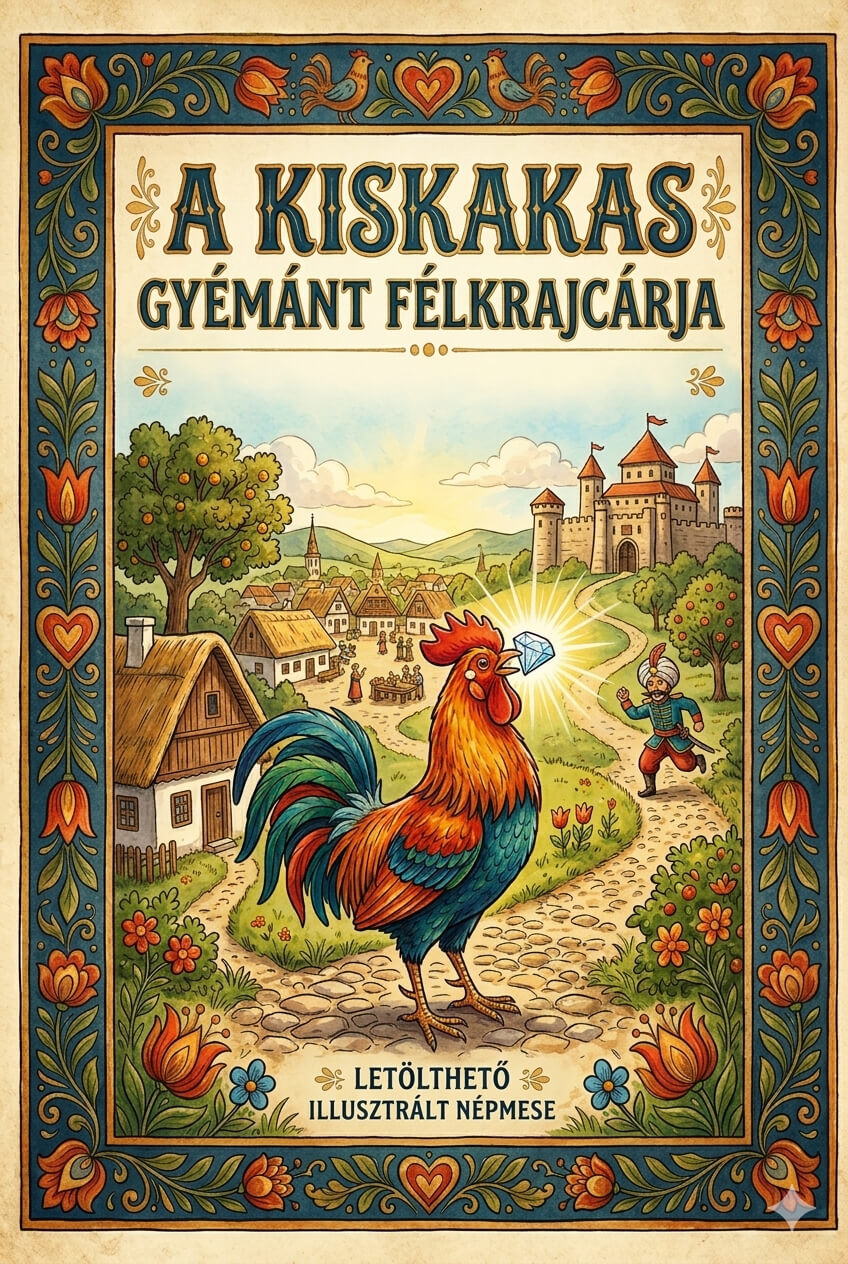 A kiskakas gyémánt félkrajcárja - letölthető népmese -borítókép