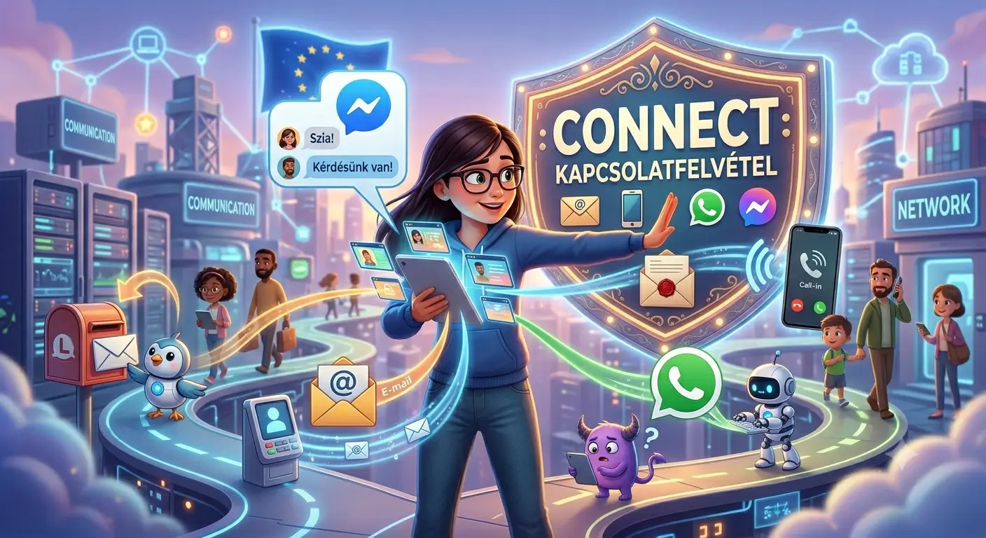 Illusztráció a Kapcsolatfelvételhez a Momó Stúdióval