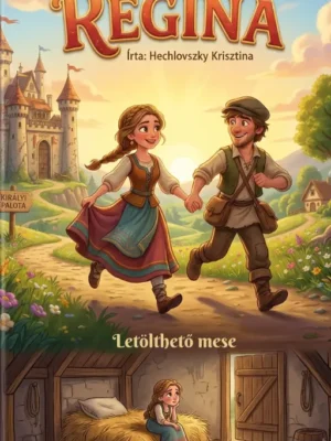 Regina letölthető mese borítókép egy fiatal pár szalad a boldogság felé