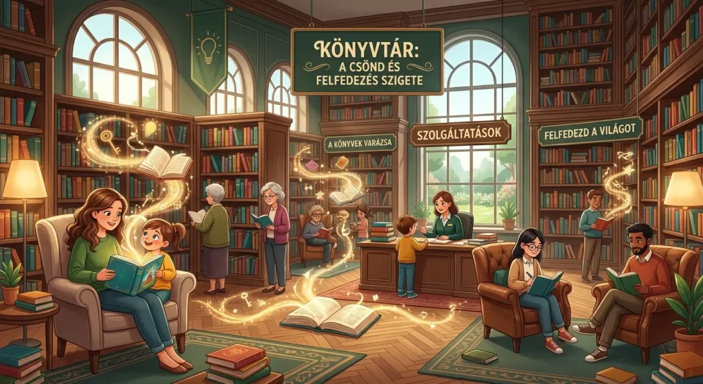 Illusztráció a "A könyvtár" című Bloghoz.